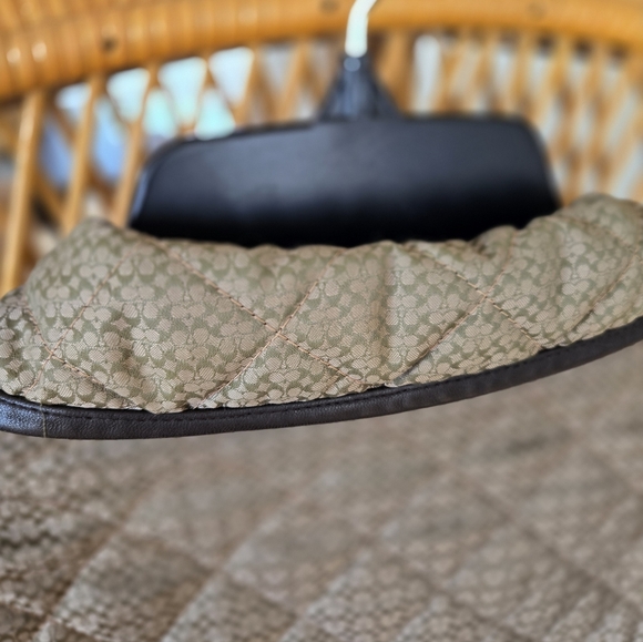 Coach Signature Quilted Jacket with Brown Leather Accents - Picture 5 of 5